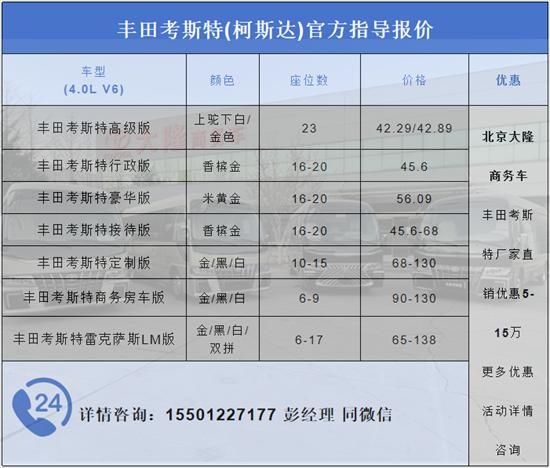 丰田考斯特12座价格考斯特12座落地价(图2)