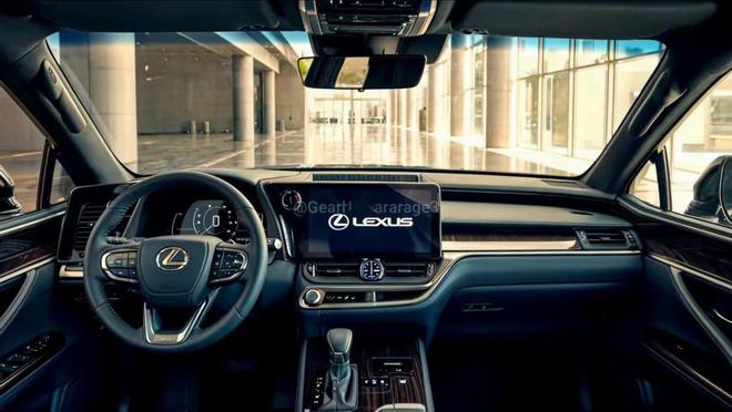 全新雷克萨斯LX曝光外观调整全新内饰布局搭载35T V6混合动力+四驱(图5)